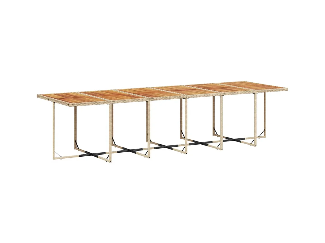 Brienne  Ensemble à manger de jardin et coussins 17 pcs beige