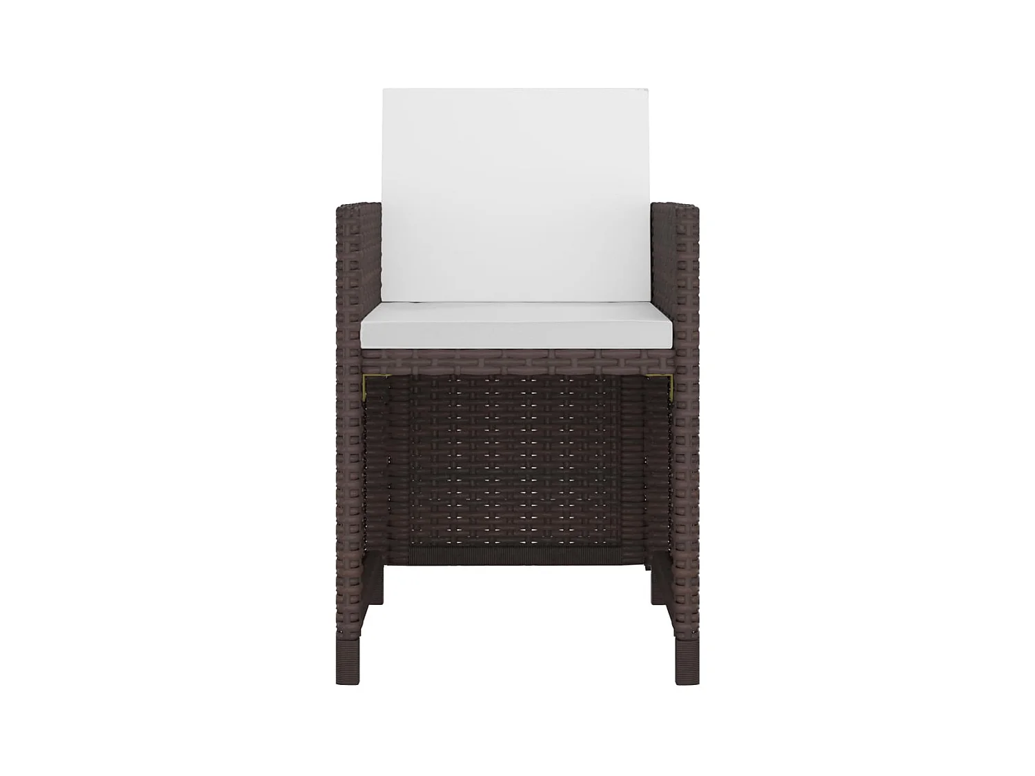 Kyllar  11-delige Tuinset met kussens poly rattan bruin