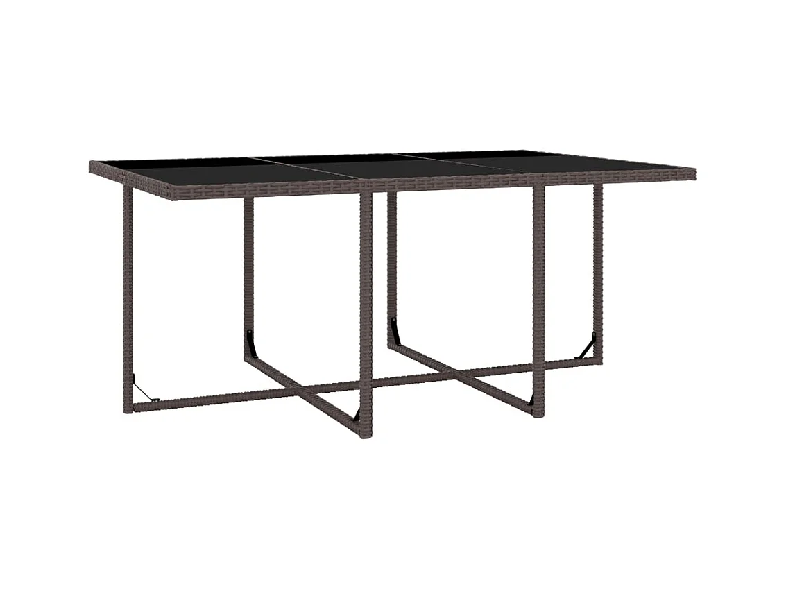 Kyllar  11-delige Tuinset met kussens poly rattan bruin