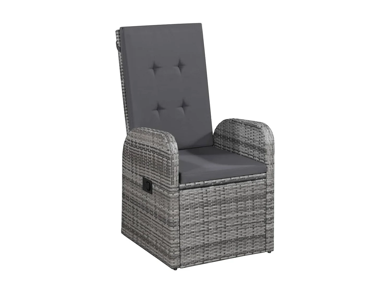 Mirella  Ensemble à manger de jardin avec coussins 5 pcs Gris