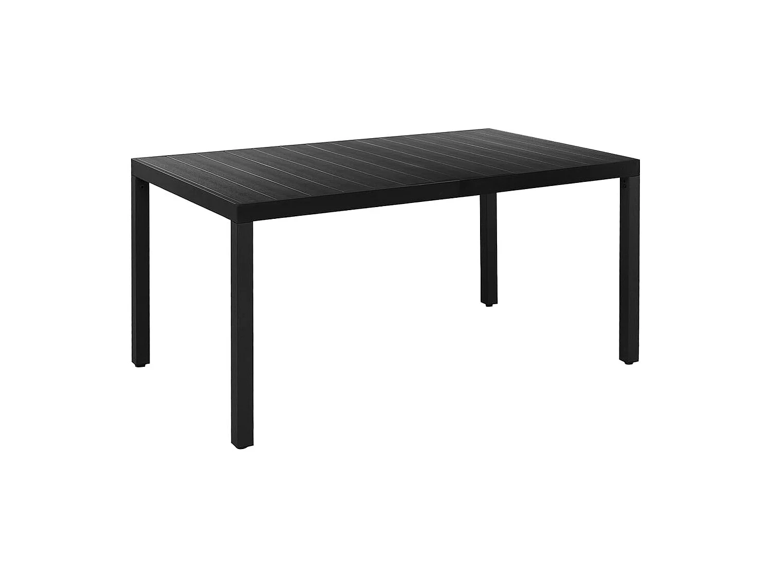 Garden Furniture -  Ensemble à manger de jardin 5 pcs noir