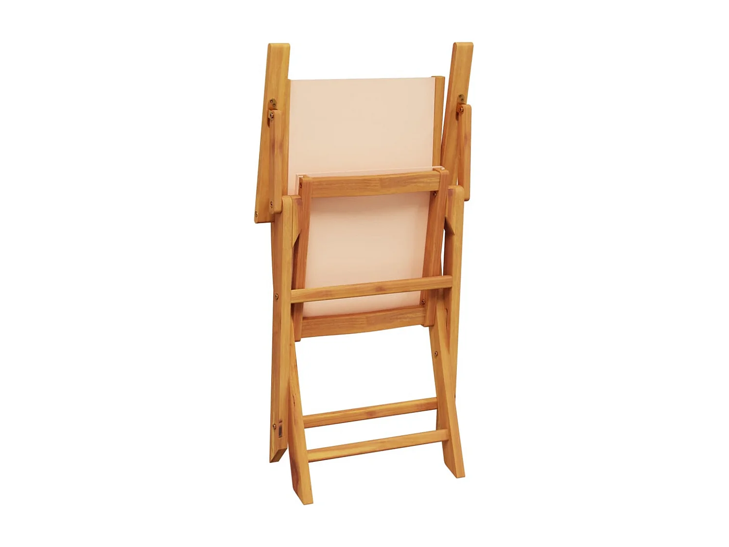 China Grove  Ensemble à manger de jardin 5 pcs beige tissu et bois massif