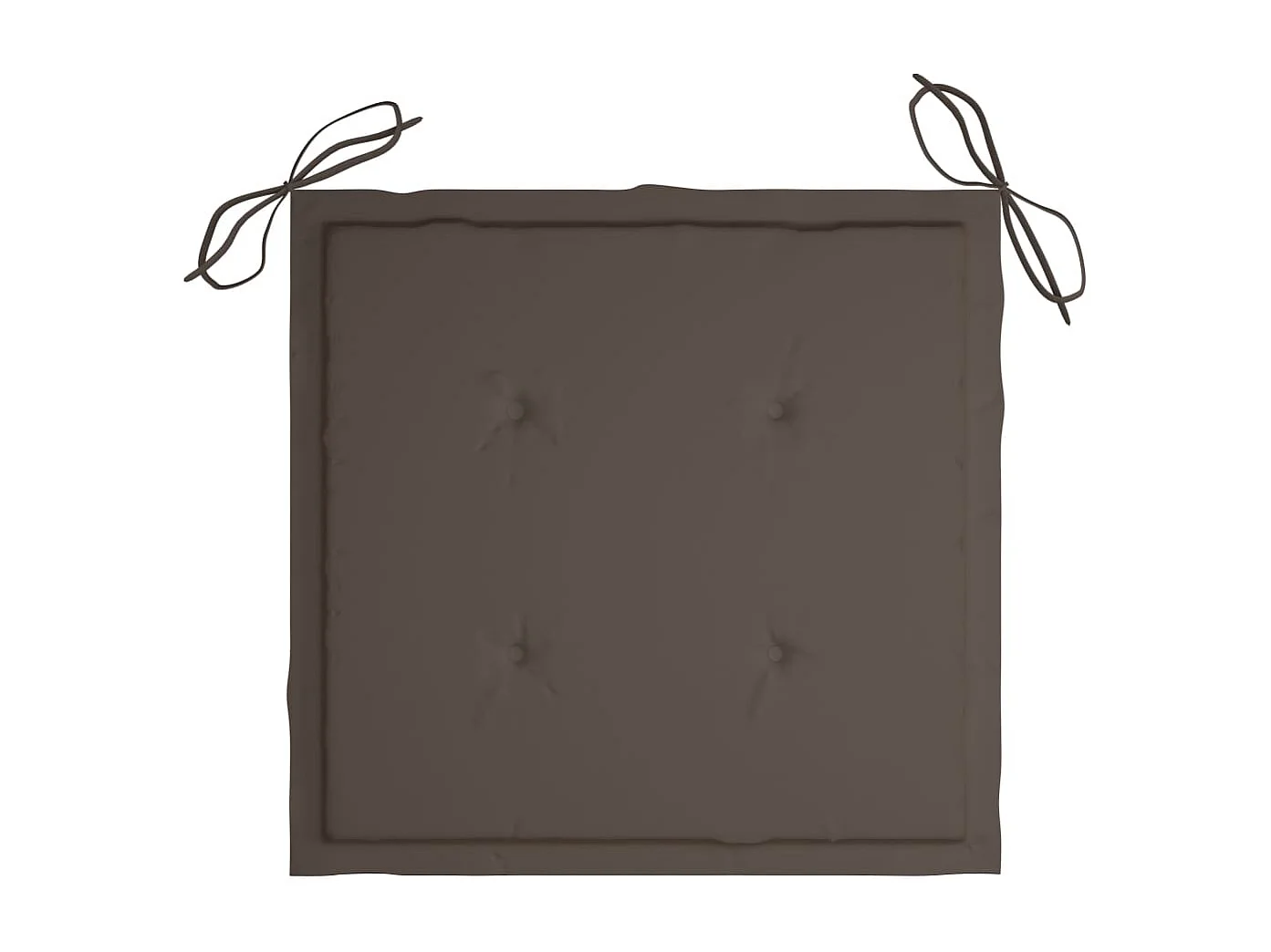 Danaë  Ensemble à manger d'extérieur pliable avec coussin 3 pcs Teck