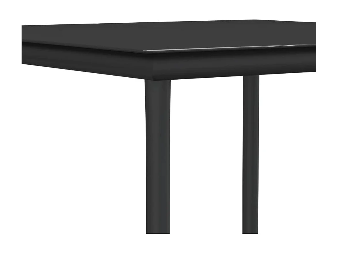 Tholen  Ensemble à manger de jardin 3 pcs coussins résine tressée acier