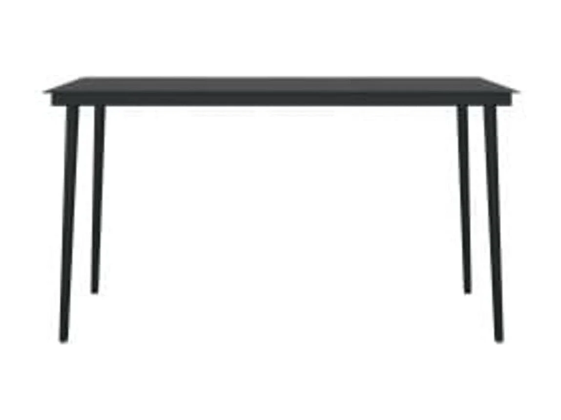 Frynjal  Ensemble à manger de jardin et coussins 5pcs Gris/noir