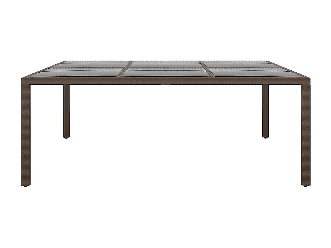 Havron  11-delige Tuinset poly rattan bruin