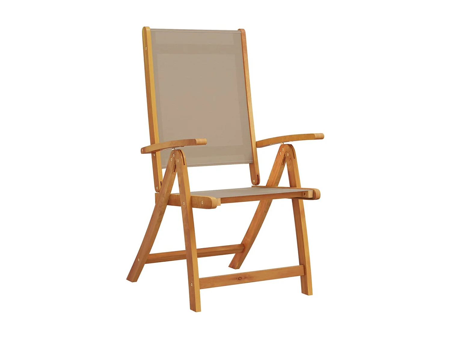 Bussum  Juego comedor de jardín 9 pzas madera maciza acacia y textileno