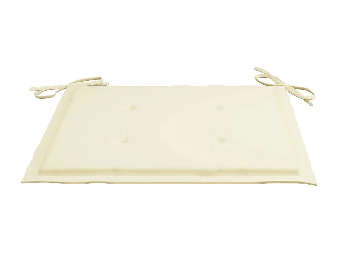 Danaë  Ensemble à manger d'extérieur pliable avec coussin 3 pcs Teck