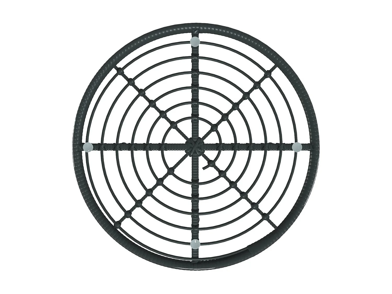 Geira  5-delige Tuinset poly rattan zwart