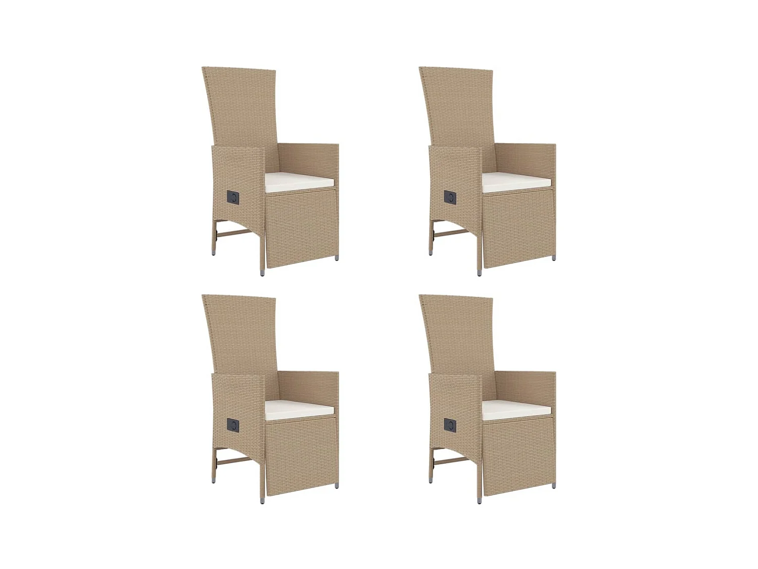 Olryn  5-delige Tuinset met kussens poly rattan beige