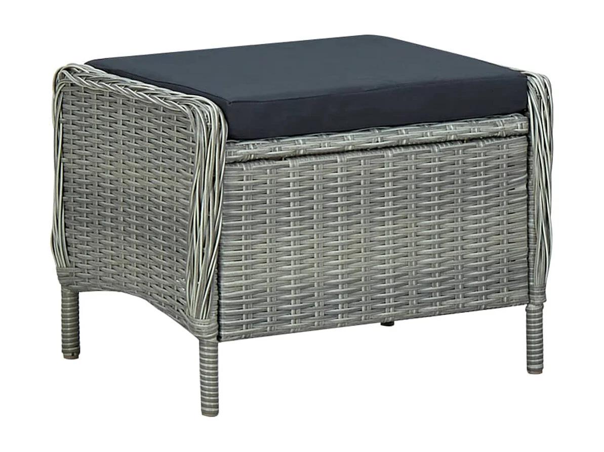 College Park  Ensemble à manger de jardin 5 pcs Gris clair