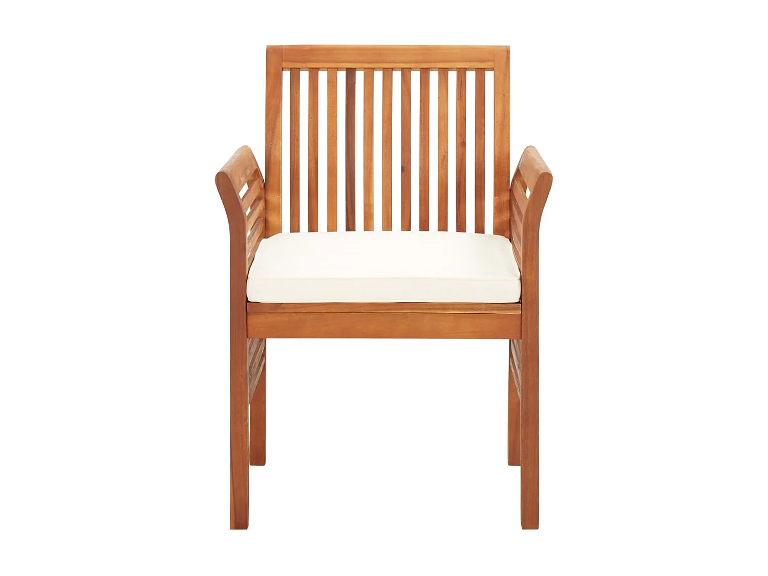 Xendar  Ensemble à manger d'extérieur 3 pcs et coussins Acacia solide