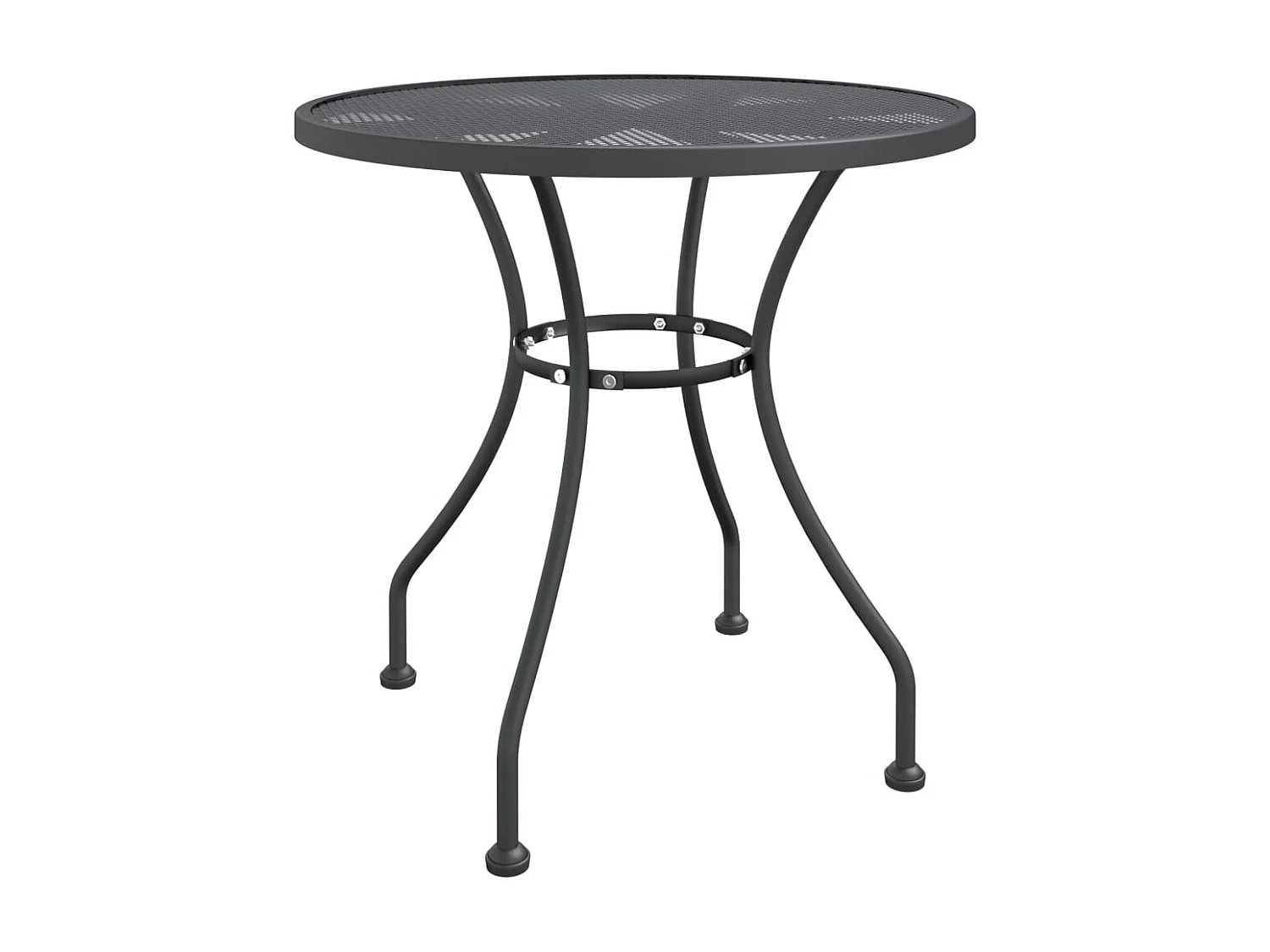 Prolenta Premium -  Set de comedor de jardín 3 pzas malla metal expandido antracita