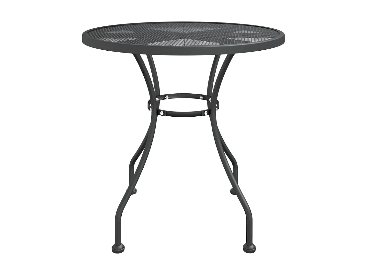Prolenta Premium -  Set de comedor de jardín 3 pzas malla metal expandido antracita