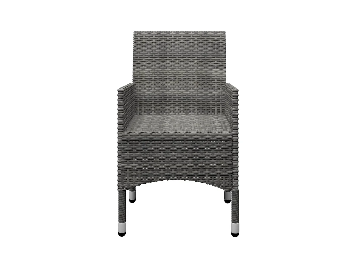 Danesrath  Ensemble à manger de jardin 5 pcs Gris