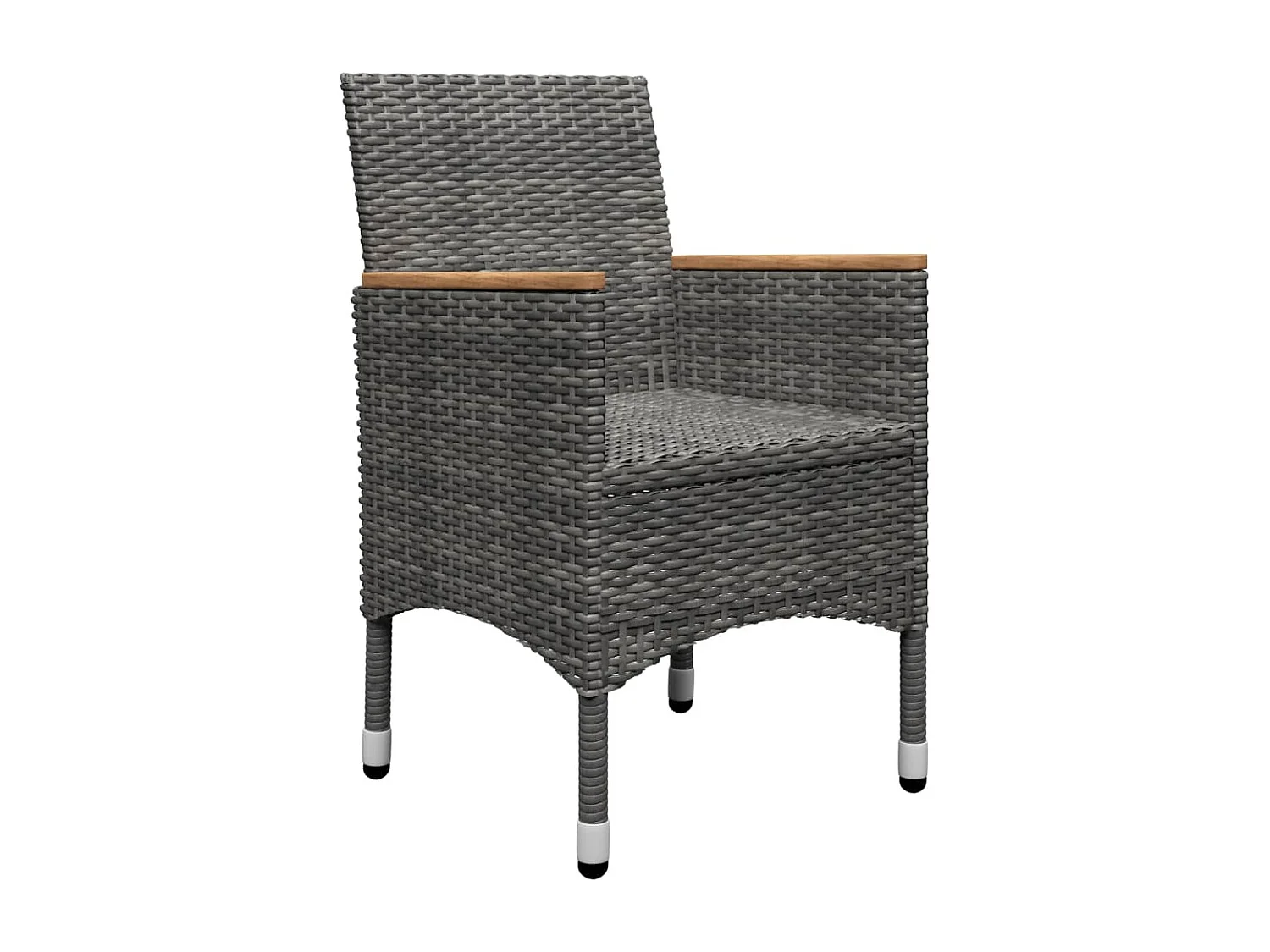 Danesrath  Ensemble à manger de jardin 5 pcs Gris