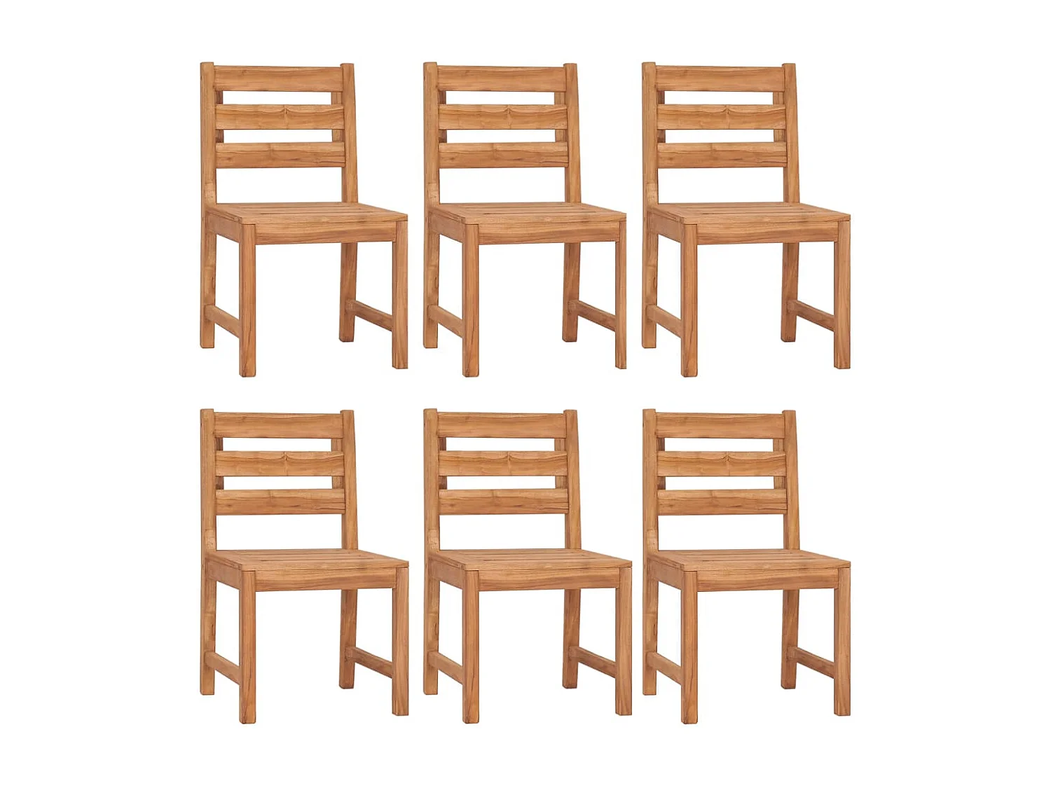 Jornin  Ensemble à manger de jardin 7 pcs Bois de teck solide