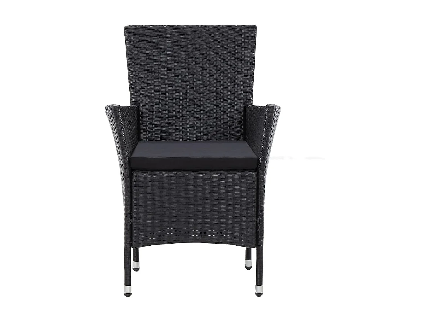 Peylar  Ensemble à manger d'extérieur 5 pcs Résine tressée Noir