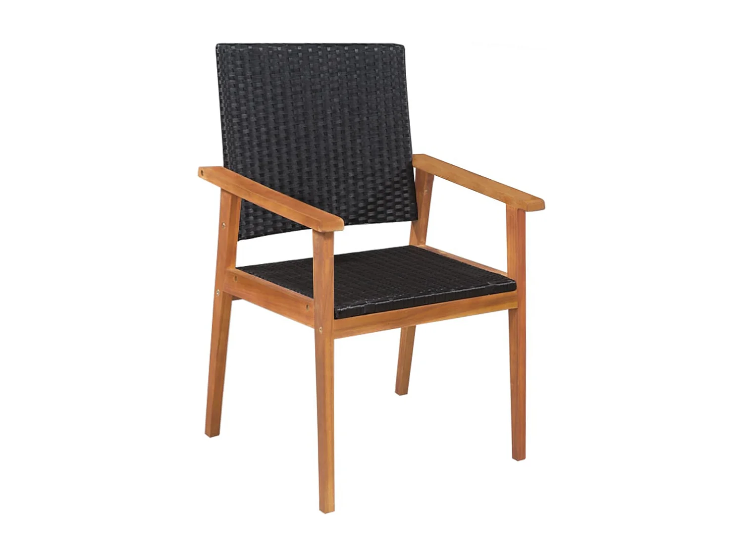 Garden Furniture -  Ensemble à manger d'extérieur 5 pcs Résine tressée Noir marron