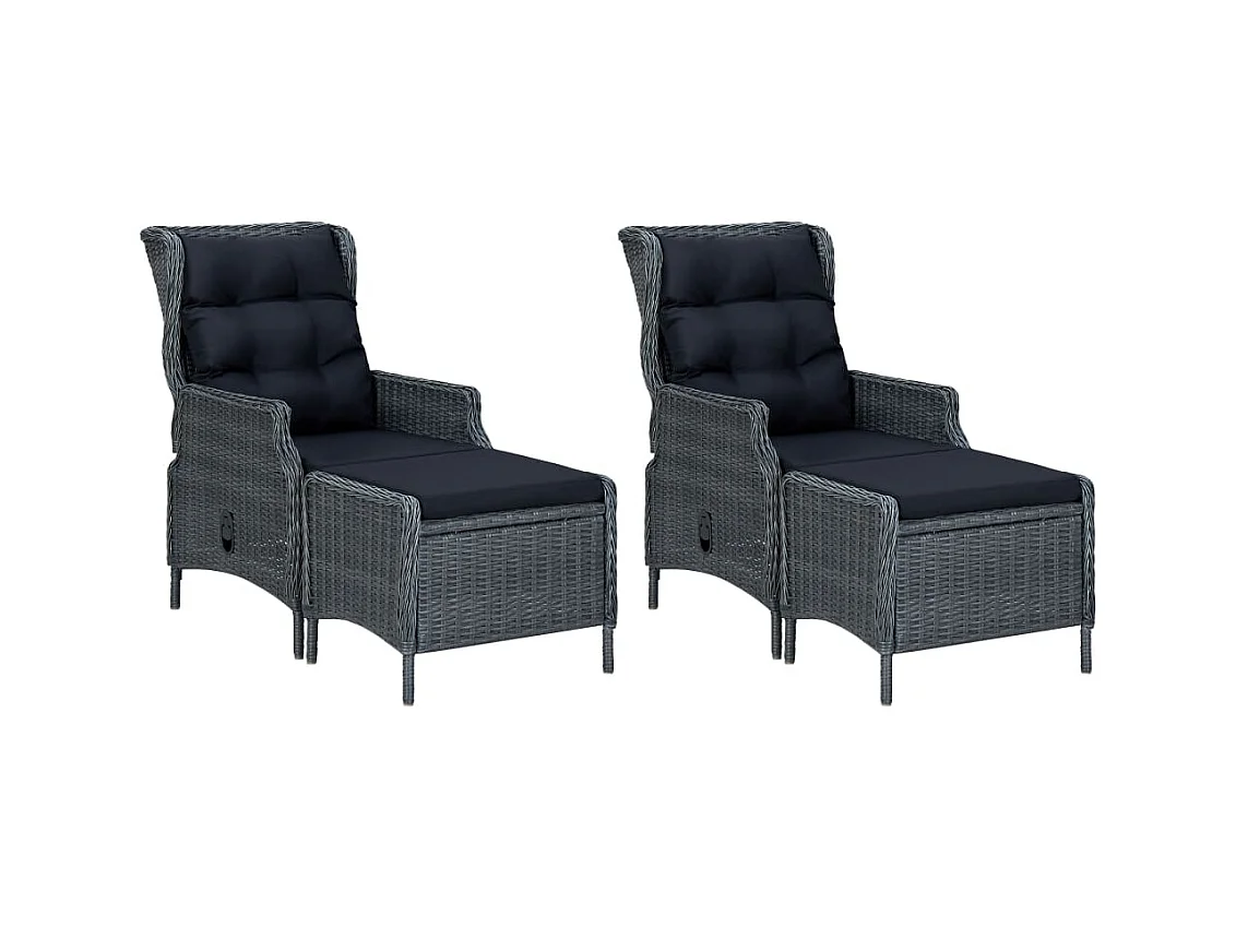 Jorvild  Ensemble à manger de jardin 5 pcs Gris foncé