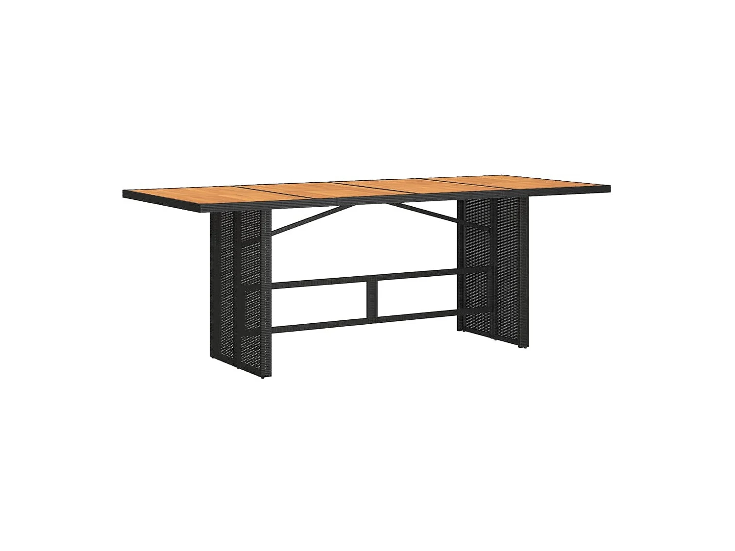 Thomian  9-delige Tuinset poly rattan zwart