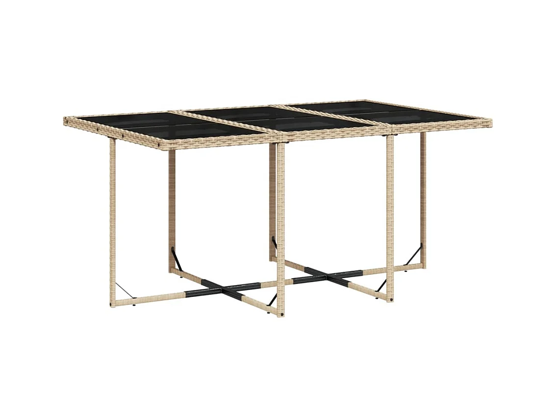 Zenn  11-delige Tuinset met kussens poly rattan beige