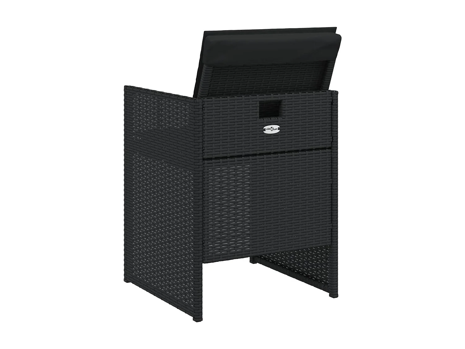 Kelior  5-delige Tuinset met kussens poly rattan zwart