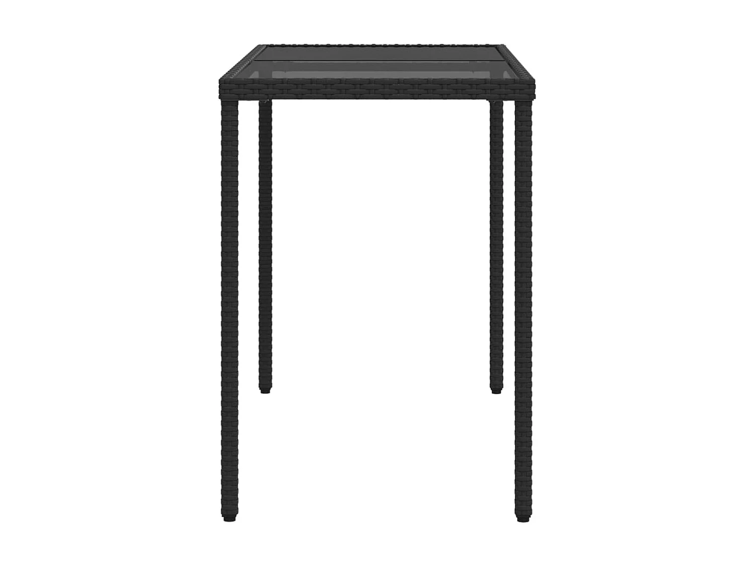 Kelior  5-delige Tuinset met kussens poly rattan zwart