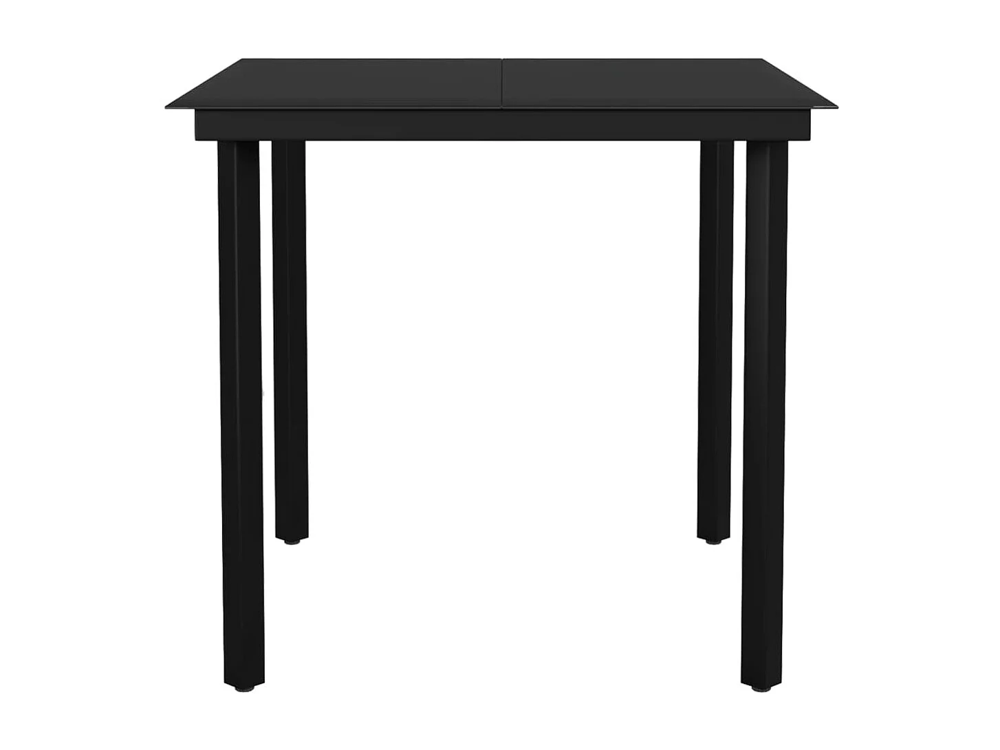 Serafino  Ensemble à manger de jardin avec coussins 5 pcs Gris