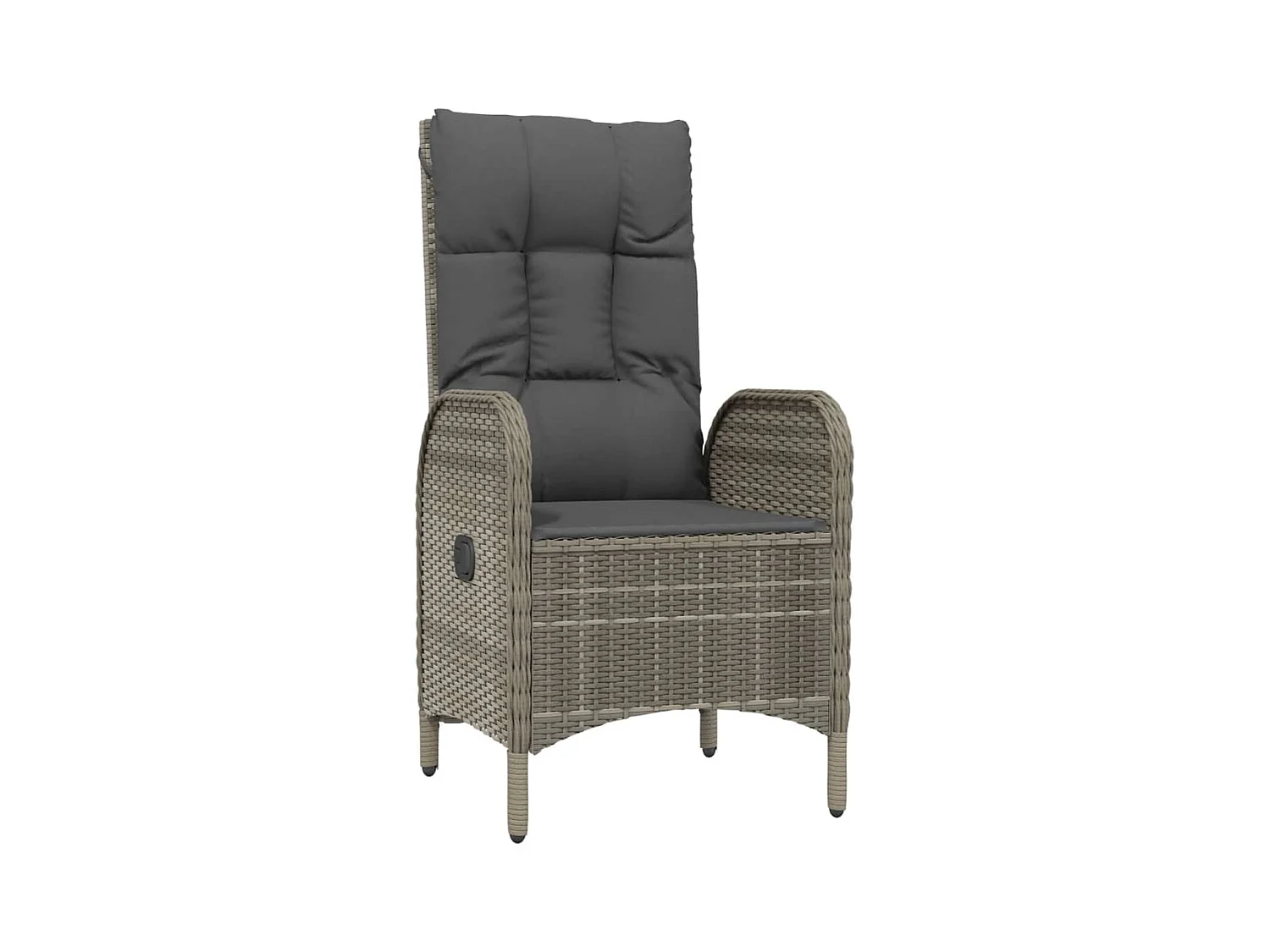 Holbaek  3-delige Tuinset met kussens poly rattan grijs