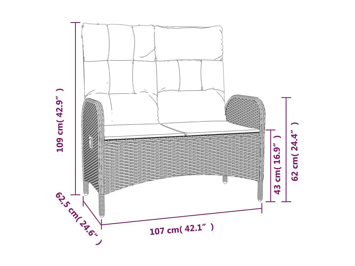 Holbaek  Ensemble à manger de jardin 3 pcs coussins gris résine tressée