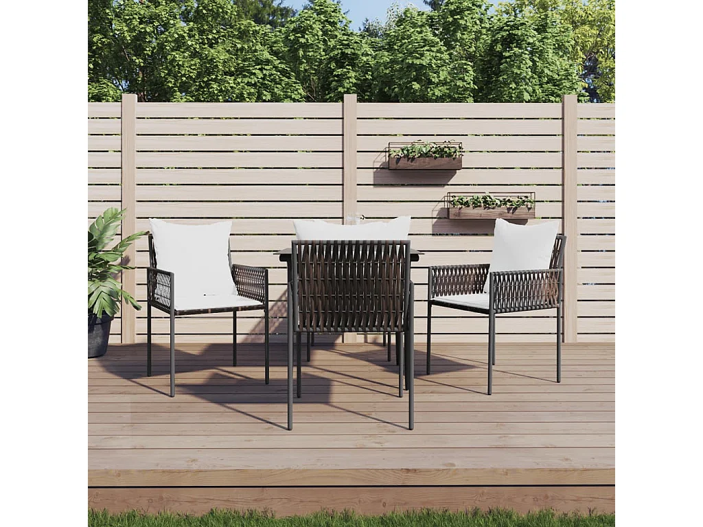Blen  5-delige Tuinset met kussens poly rattan en staal