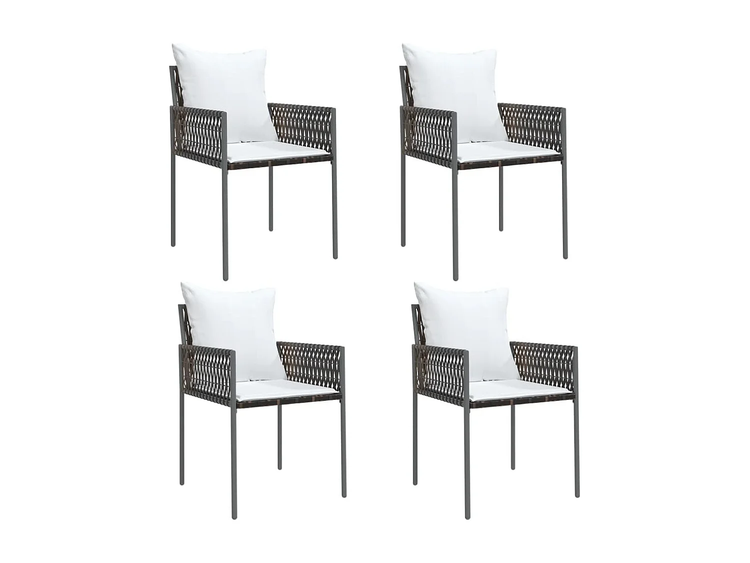 Blen  5-delige Tuinset met kussens poly rattan en staal