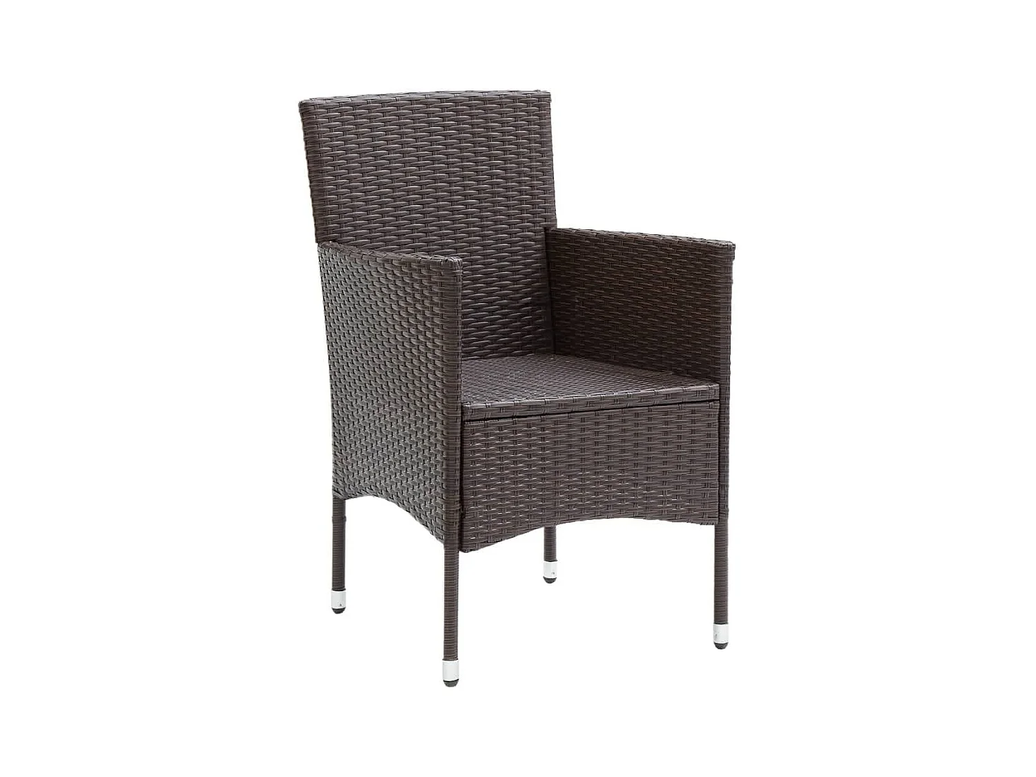 Wausau  Juego muebles jardín 5 pzas con cojines ratán sintético marrón