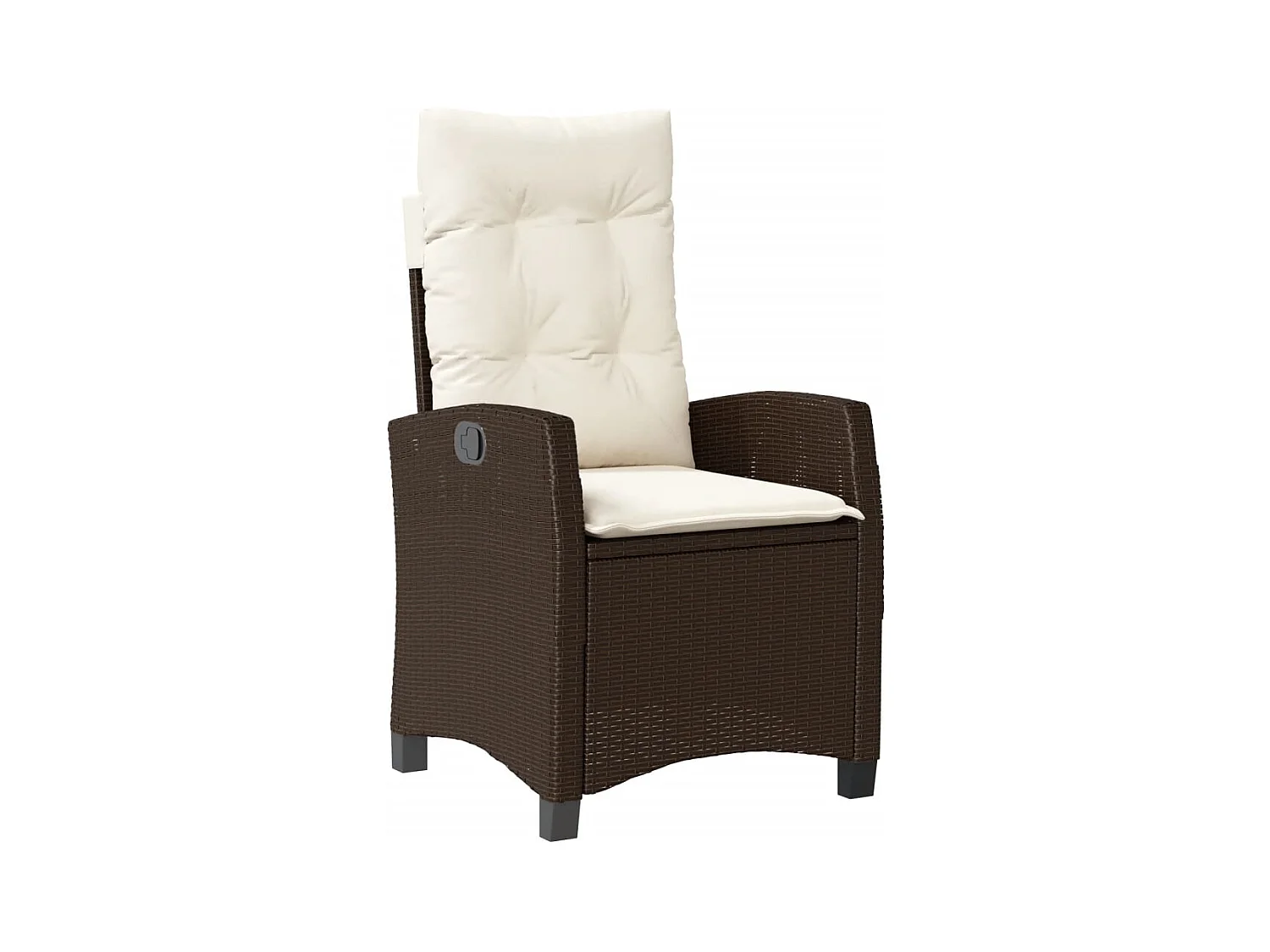 Garden Furniture -  5-delige Tuinset met kussens poly rattan bruin