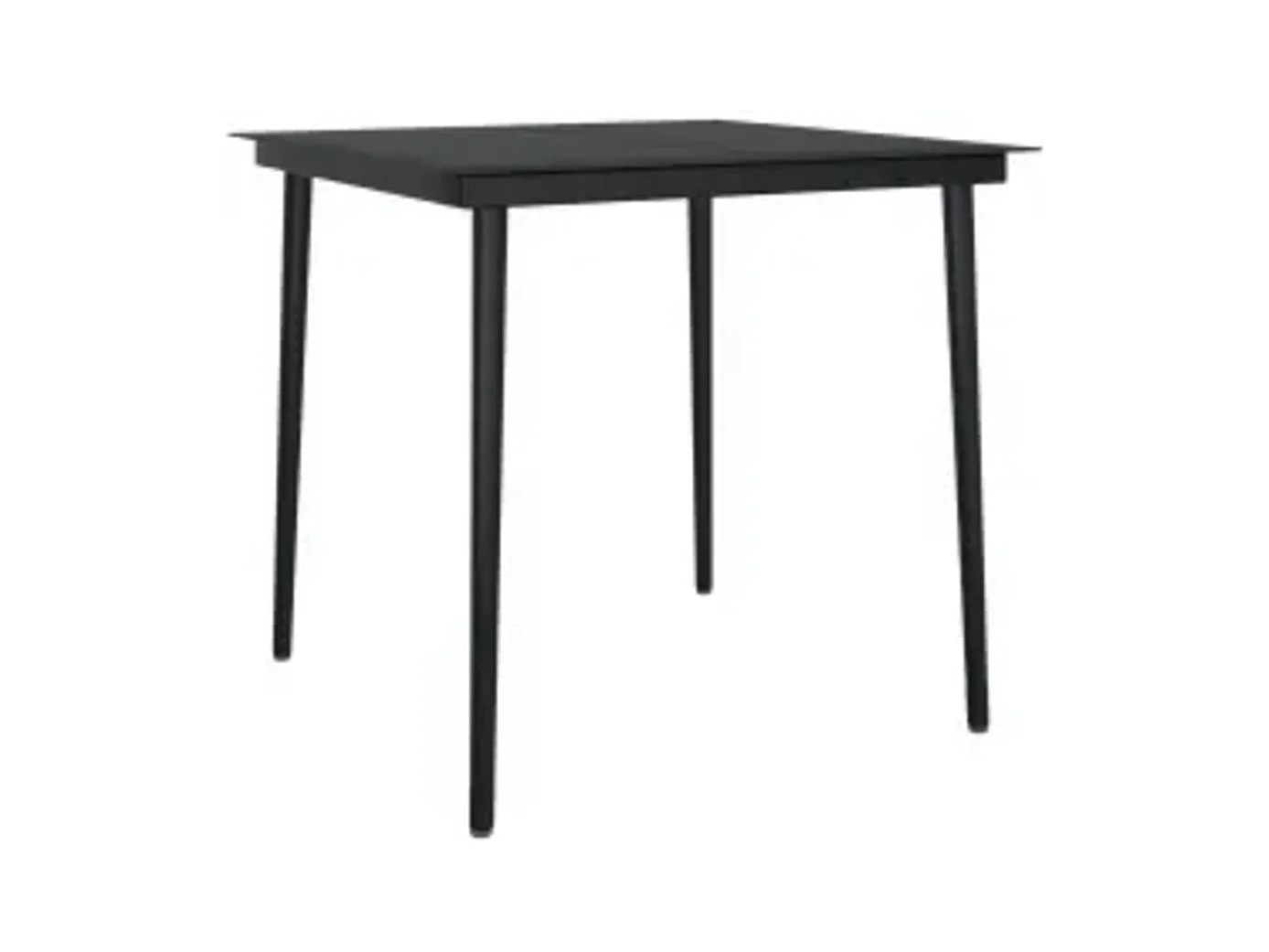 Frynjal  Ensemble à manger de jardin et coussins 3 pcs Gris et noir