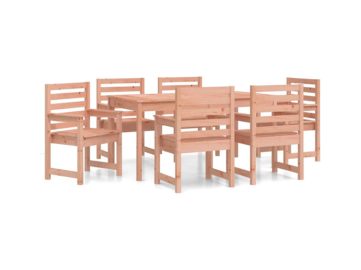 Sophie-Anaïs-Claire  7-delige Tuinset massief douglashout