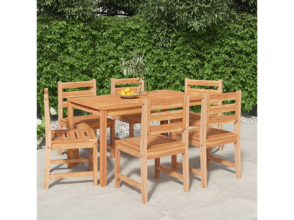 Prolenta Premium -  7-delige Tuinset massief teakhout