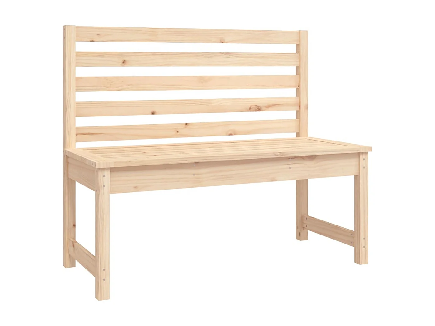 Kaan  Ensemble à manger de jardin 4 pcs bois massif de pin