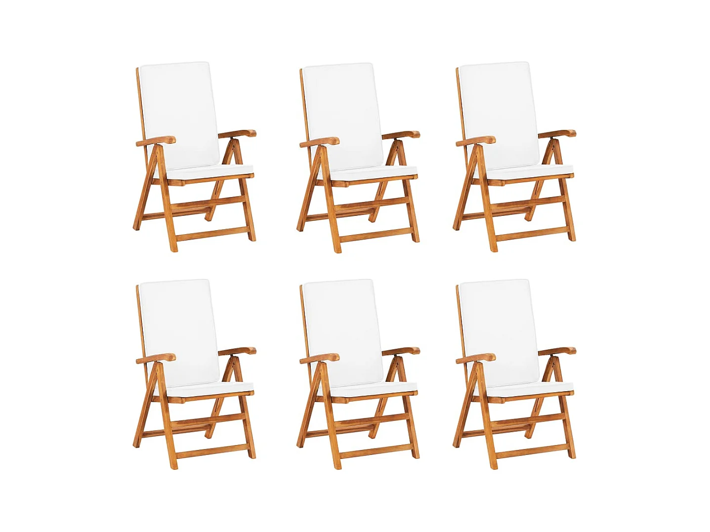 Zoran  Ensemble à manger de jardin 7 pcs coussins Bois de teck massif