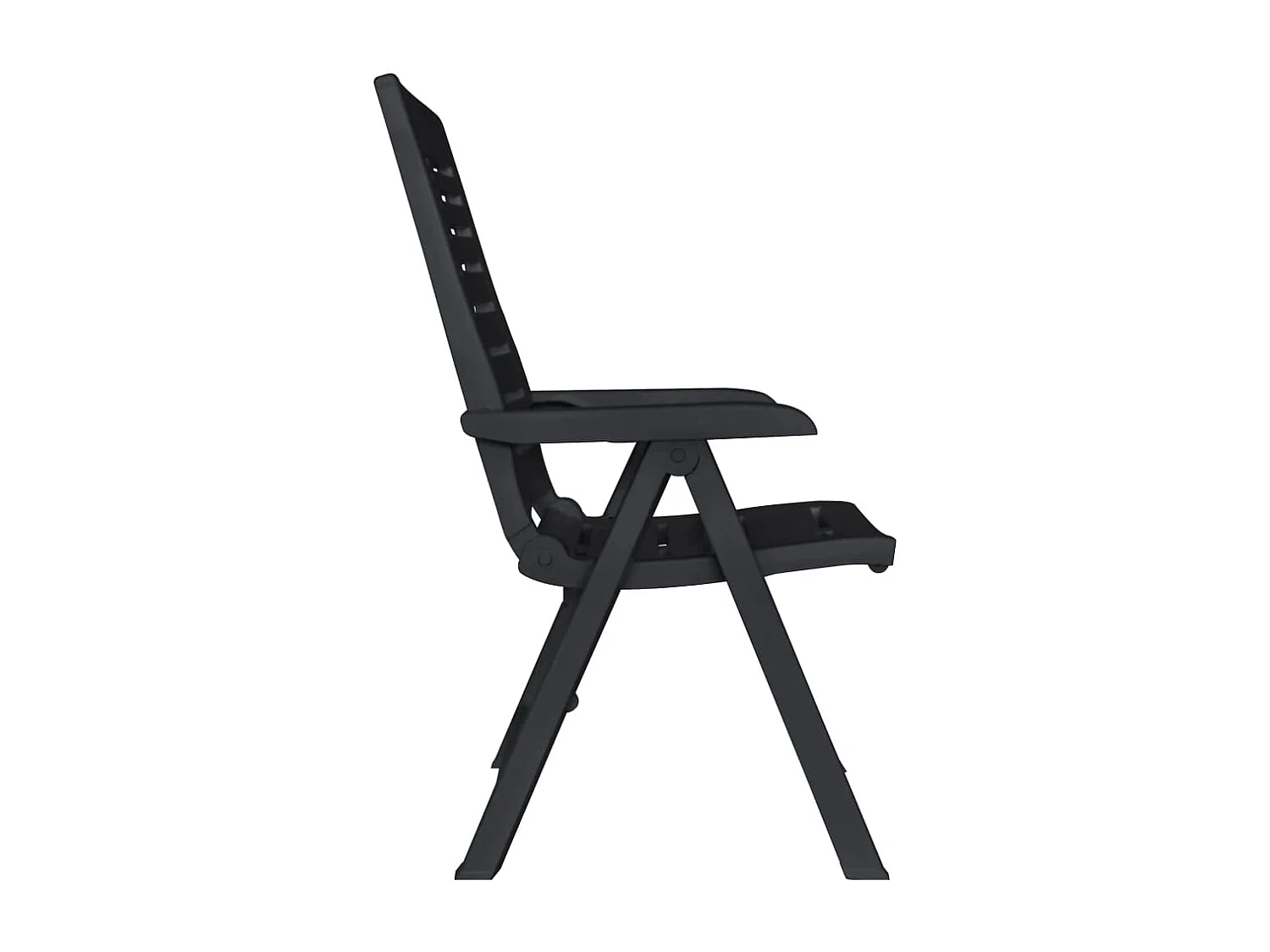 Garden Furniture -  Ensemble à manger d'extérieur 9 pcs Plastique Anthracite