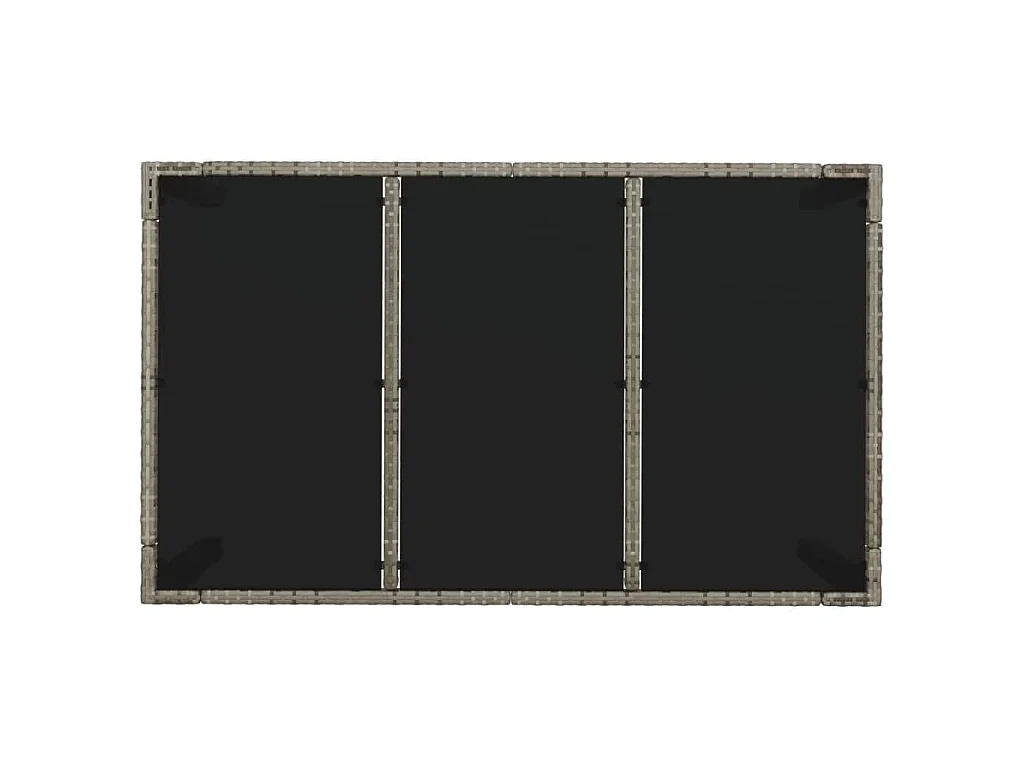 Piero  7-delige Tuinset met kussens poly rattan grijs