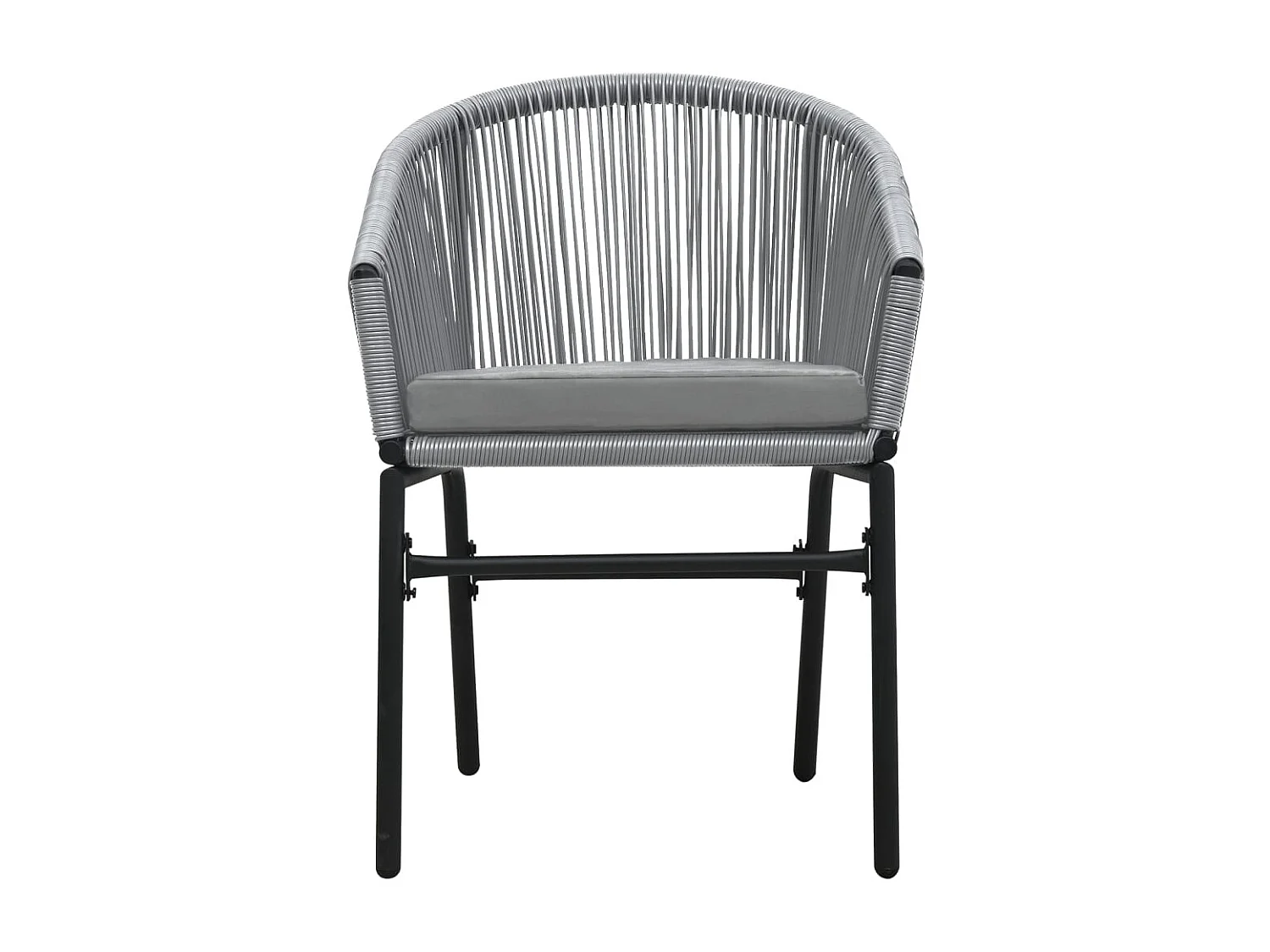 Belric  Juego de comedor de jardín 3 piezas gris