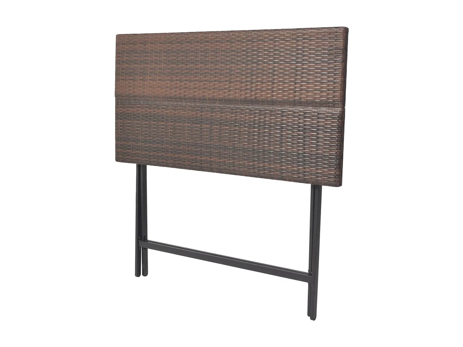 Ilyra  Ensemble à manger d'extérieur pliable 7pcs Acier Résine tressée