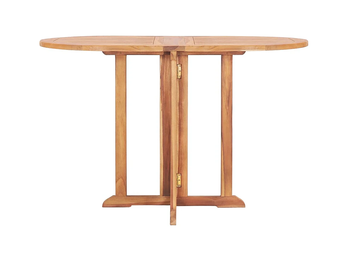 Glabbeek  Ensemble à manger d'extérieur pliable 5 pcs Bois solide de teck