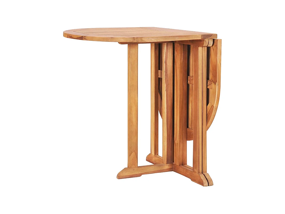 Glabbeek  Ensemble à manger d'extérieur pliable 5 pcs Bois solide de teck