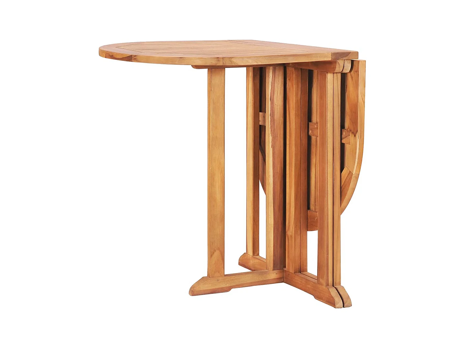 Glabbeek  Ensemble à manger d'extérieur pliable 5 pcs Bois solide de teck