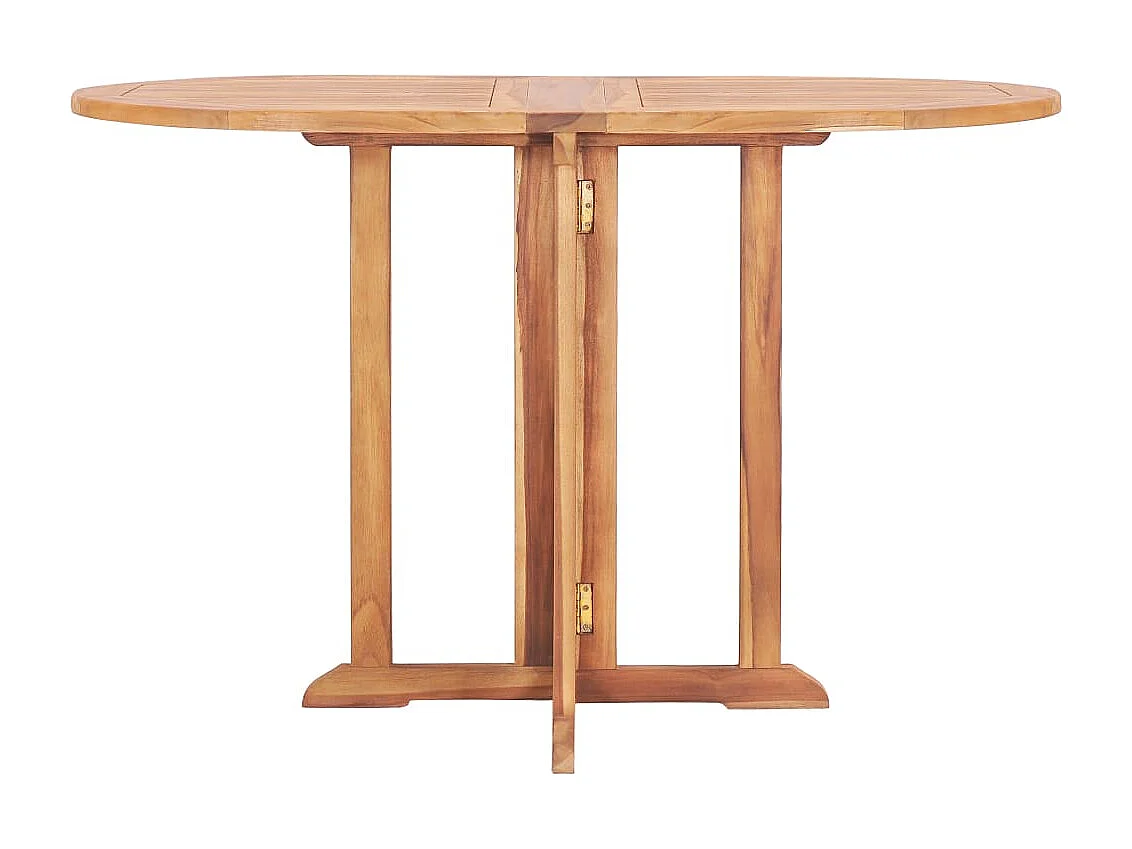 Glabbeek  Ensemble à manger d'extérieur pliable 5 pcs Bois solide de teck