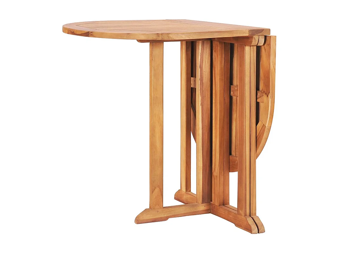 Glabbeek  Ensemble à manger d'extérieur pliable 5 pcs Bois solide de teck