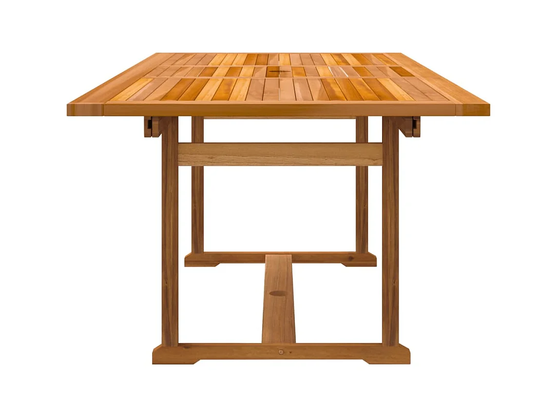 Yljo  Ensemble à manger de jardin 5pcs bois d'acacia solide textilène